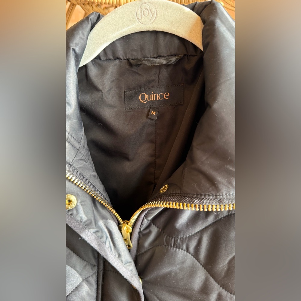 Quince Black Quilted Jacket - Picture 3 of 4